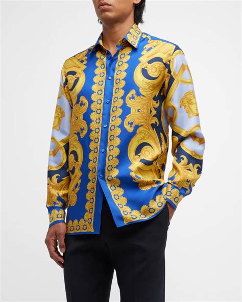 versace men's shirt sale|Versace fitted shirts for men.